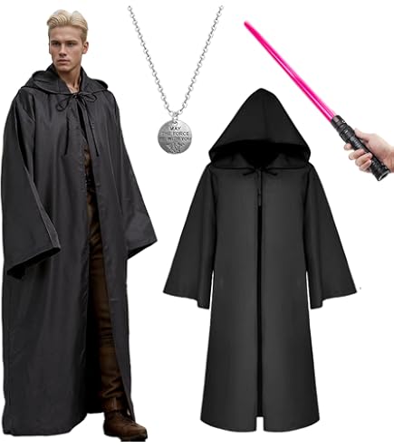 Amazon.co.jp: スターウォーズ ジェダイ 風 衣装 (ローブ、収納袋